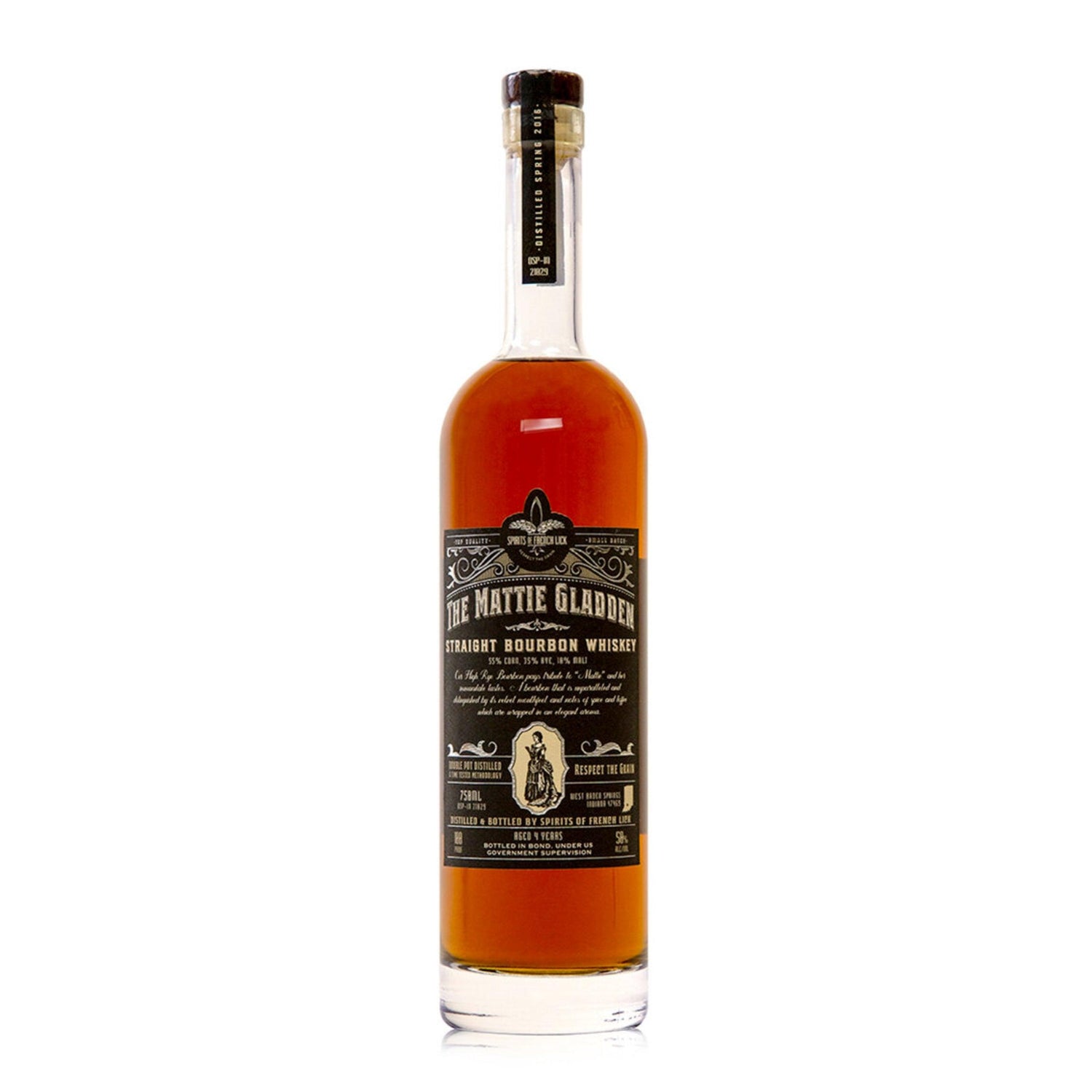 Spirits of French Lick The Mattle Gladden Straight Bourbon Whiskey 750ML