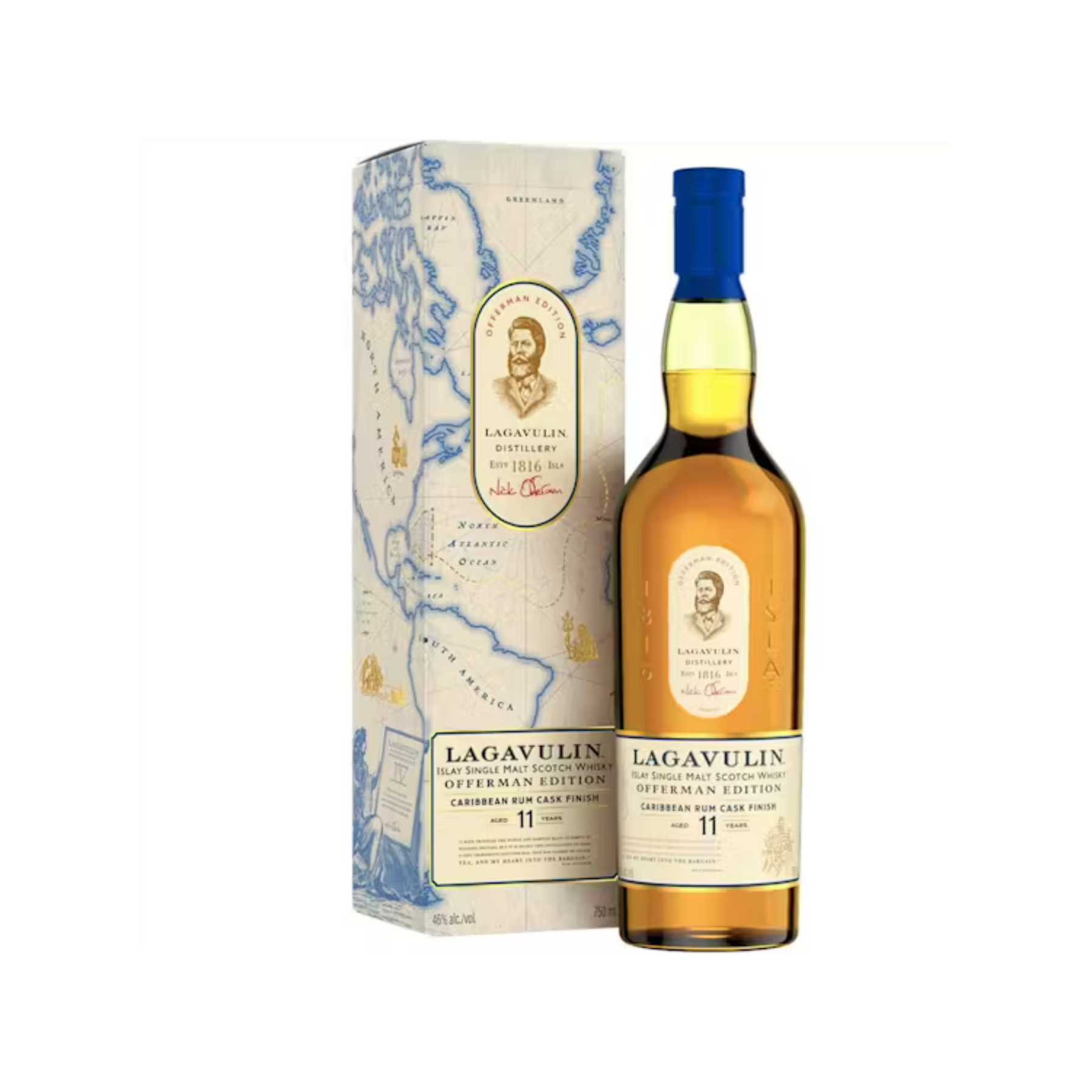 Lagavulin Offerman Edition Caribbean Rum Cask Finish Single Malt Whisky 11 Year Old 750ml