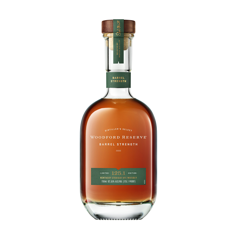 Woodford Reserve Barrel Strength Rye Whiskey 125.1 Proof