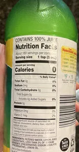 Nature Nectar 100% Lemon Juice 32FL.OZ