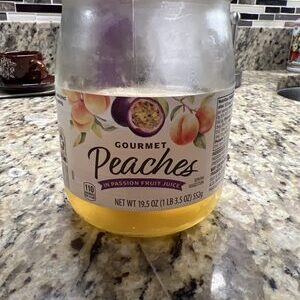 Gourmet Peaches In Passion Fruit Juice 19.5FL.OZ