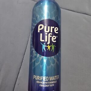 Pure Life Purified Water 20 Fl Oz Aluminum Bottle