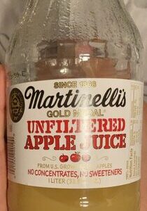 martinelli's unfiltered apple juice 33.8 FL.OZ