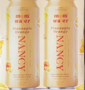 Mom water- pineapple orange -4pack