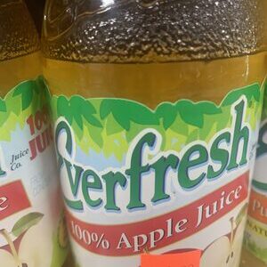 Everfresh Apple Juice 100% 16 Oz