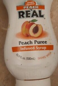 Real peach puree infused syrup 500ML