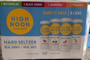 HIGH NOON SUN SIPS VARIETY VODKA SELTZER 8 PACK 335ML CANS