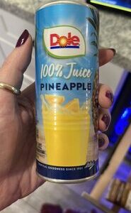 Dole 100%pineapple juice 8FL.OZ Can