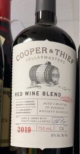COOPER &THIEF RED WINE BLEND 750ML