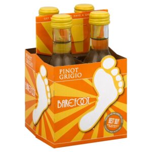 Barefoot Pinot Grigio Lemon and Apple 4pack 187ML
