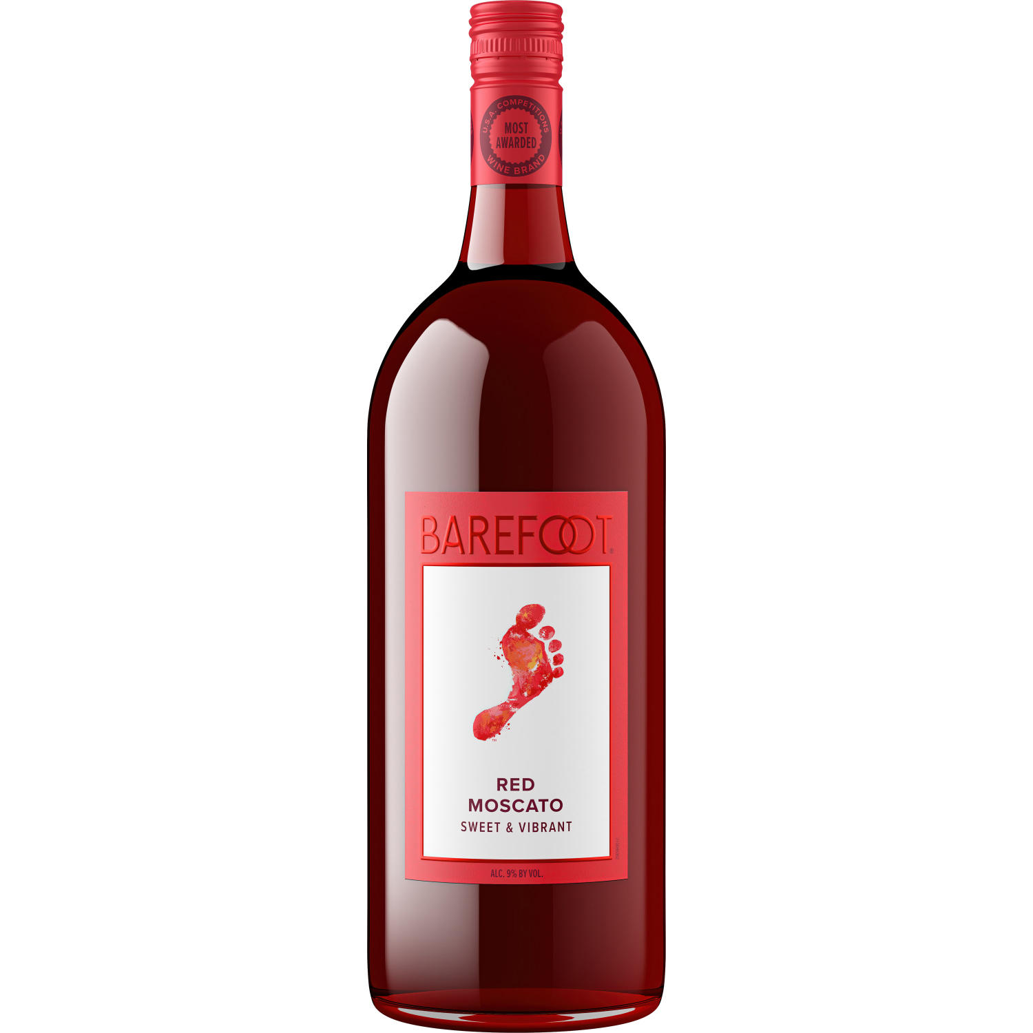 BAREFOOT RED MOSCATO 1.5L