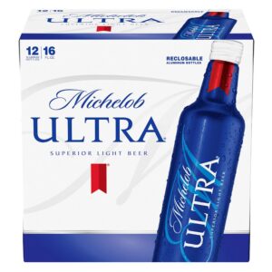 Michelob Ultra Superior Light Beer - 12pk/16 Fl Oz Aluminum Bottles