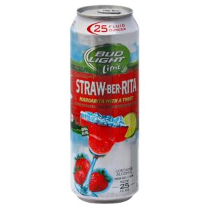 Rita's Bud Light Lime Straw-Ber-Rita - Single Can 25FL.OZ