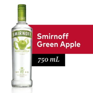 SMIRNOFF GREEN APPLE FLAVORED VODKA 750ML